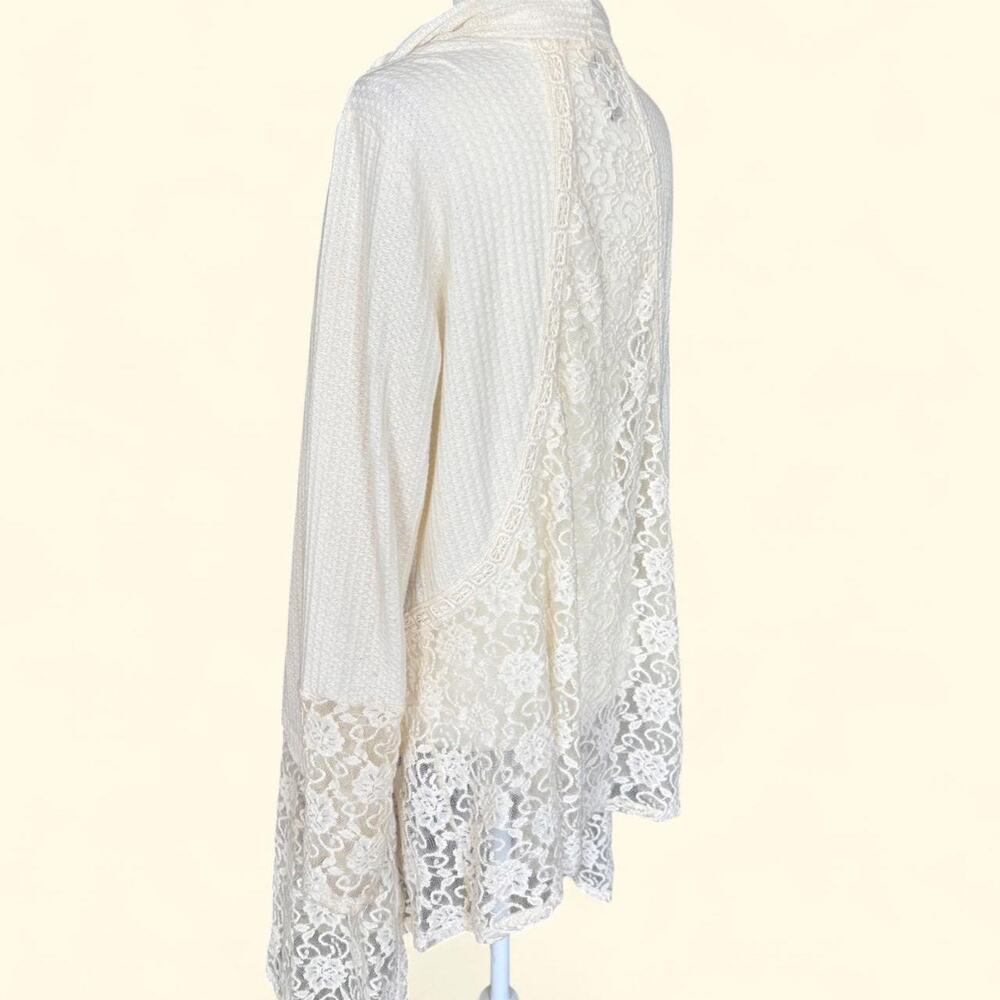 Knox Rose Coquette Fairy Lace Drape Cardigan